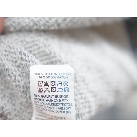 Lucky Brand Sweatshirt Hoodie Mens Large Grey Henley Hooded‎ Gray Sweater - Picture 4 of 7